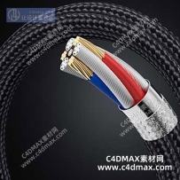 C4DOC工程-线缆工程线缆模型数据线模型数据线芯模型