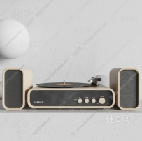 现代 留声机 留声机唱片机3D模型